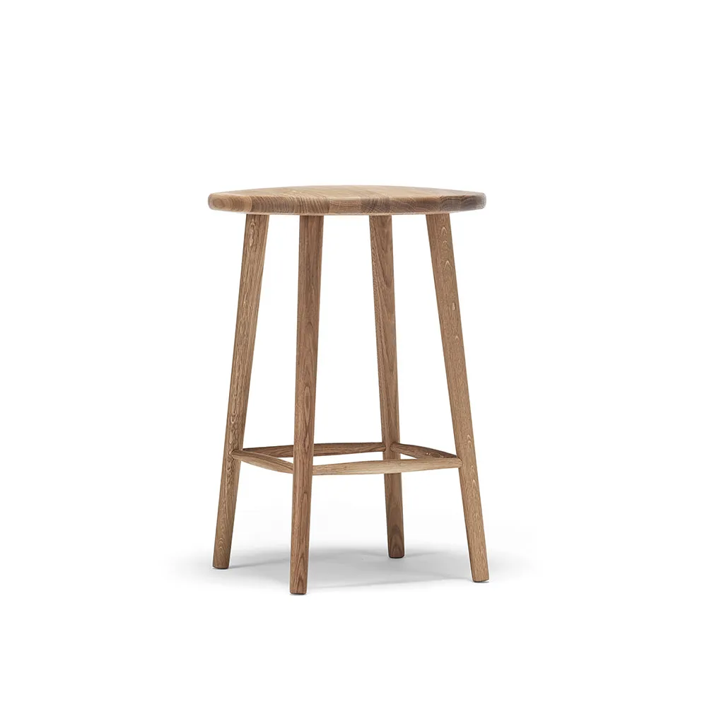 Miss Button bar stool, Oak natural oil. medium Stolab