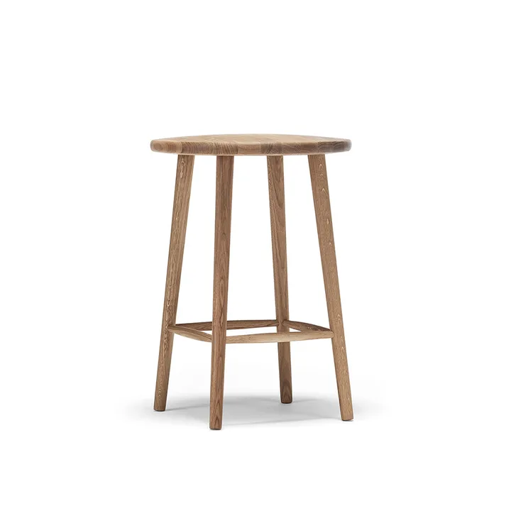 Miss Button bar stool - Oak natural oil. medium - Stolab