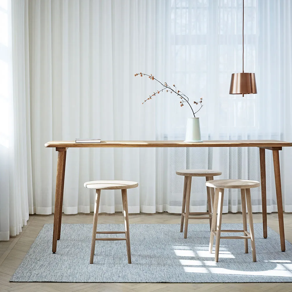 Miss Button bar stool, Oak natural oil. medium Stolab