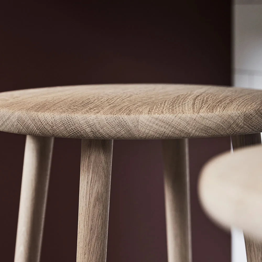 Miss Button bar stool, Oak natural oil. medium Stolab