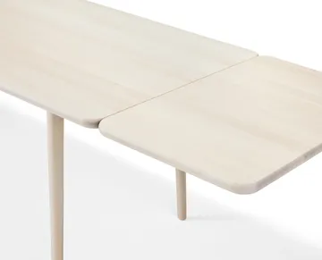 Miss Holly dining table. 175x100 cm - Birch white oiled, 1 extension piece - Stolab