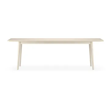 Miss Holly dining table 235x100 cm - Birch white oiled, 1 extension pieces - Stolab