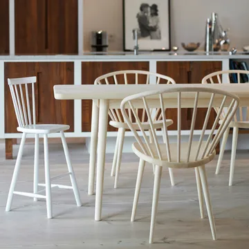 Miss Holly table 175x82 + 1 extension piece 50 cm - Birch light matt lacquer - Stolab