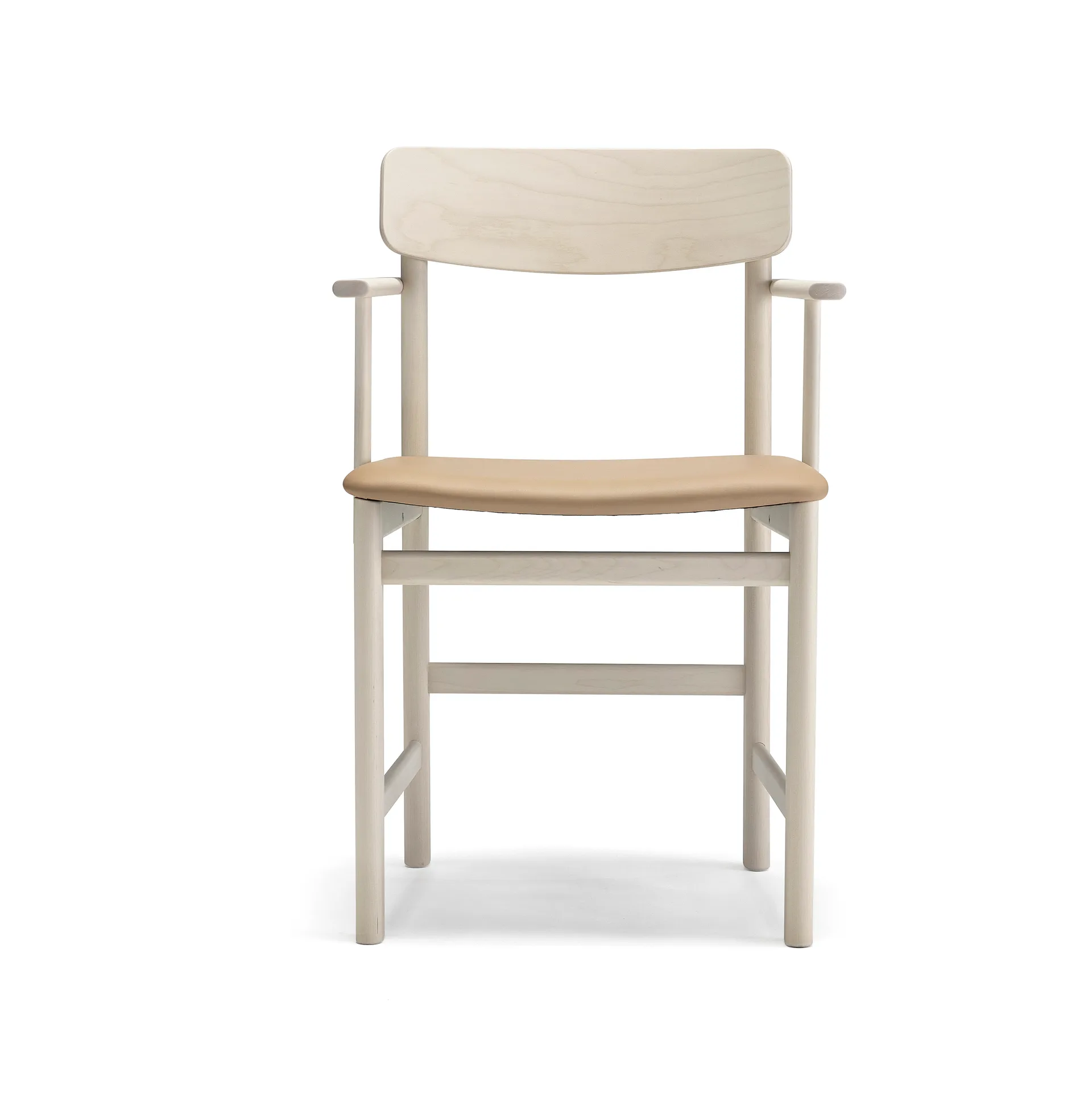 Pal armchair, Birch light matte lacquer-Elmosoft 22030 Stolab