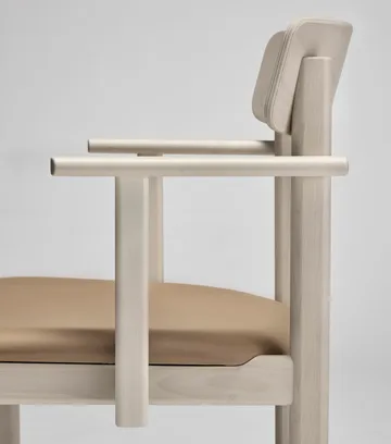 Pal armchair - Birch light matte lacquer-Elmosoft 22030 - Stolab