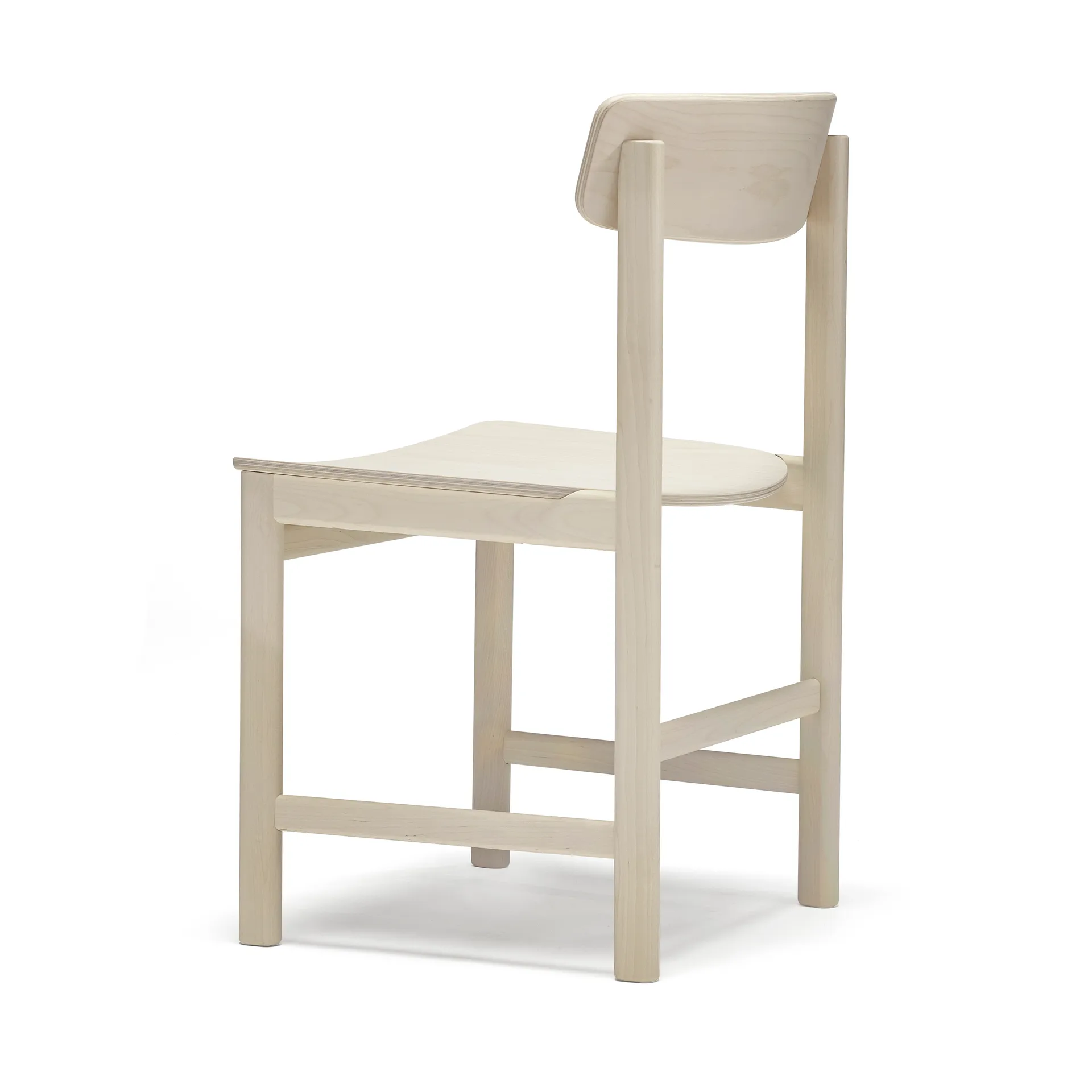 Pal chair, Birch light matte lacquered Stolab