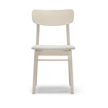 Prima Vista chair birch light matte finish - Textile Atto Driftwood V3576/01 grey - Stolab