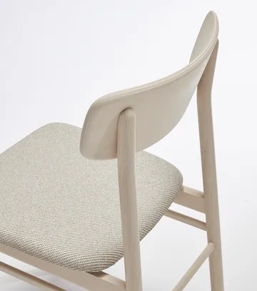 Prima Vista chair birch light matte finish - Textile Atto Driftwood V3576/01 grey - Stolab