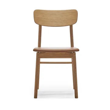 Prima Vista chair oiled oak - Leather Elmosoft 43807 cognac - Stolab