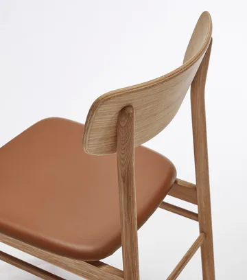 Prima Vista chair oiled oak - Leather Elmosoft 43807 cognac - Stolab