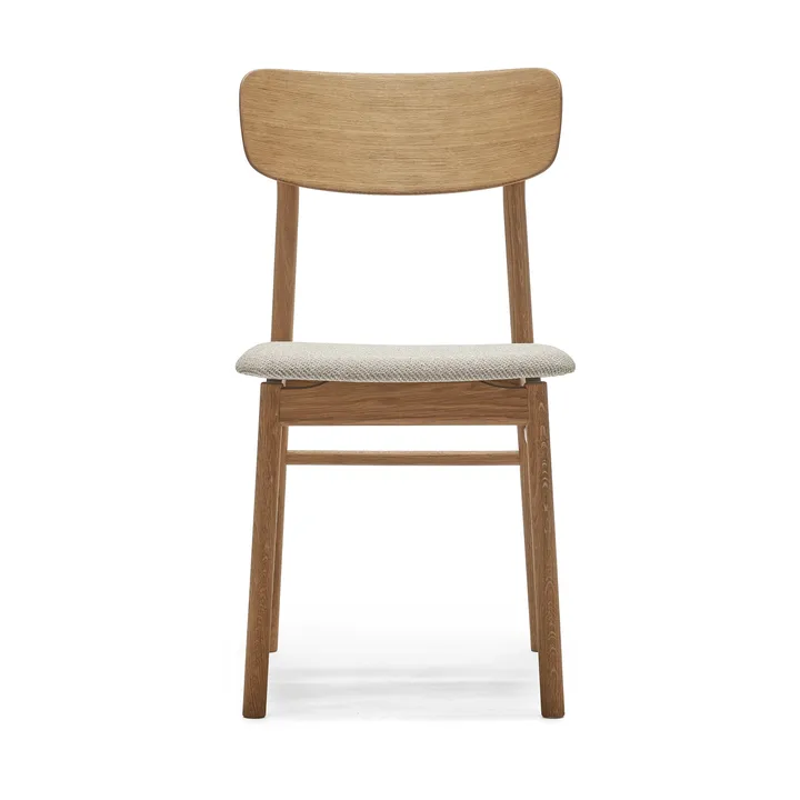 Prima Vista chair oiled oak - Textile Atto Driftwood V3576/01 grey - Stolab