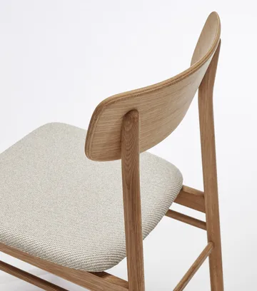 Prima Vista chair oiled oak - Textile Atto Driftwood V3576/01 grey - Stolab