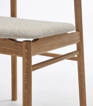 Prima Vista chair oiled oak - Textile Atto Driftwood V3576/01 grey - Stolab