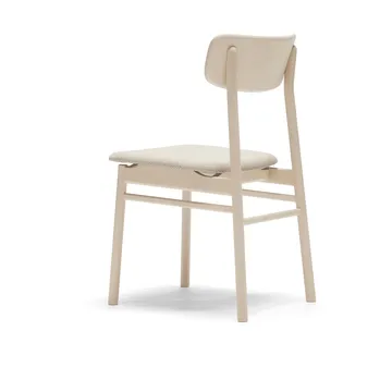Prima Vista chair white-oiled birch - Textile Atto Driftwood V3576/01 grey - Stolab