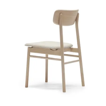 Prima Vista chair white-oiled oak - Textile Atto Driftwood V3576/01 grey - Stolab