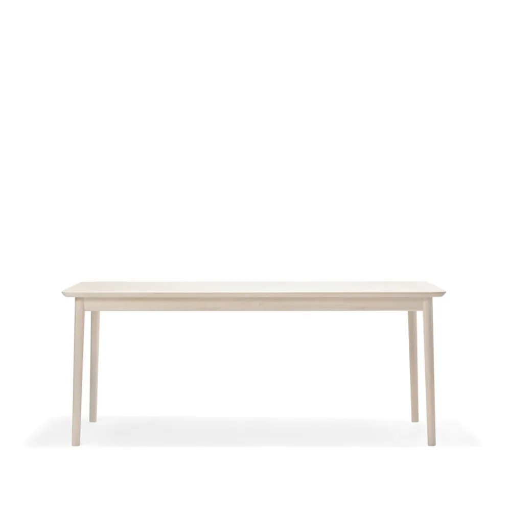 Prima Vista dining table, Birch light matt lacquer. 120cm. 1 insert Stolab