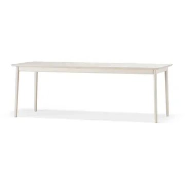 Prima Vista dining table - Birch white oiled 120x90 cm white oiled + 1 extension piece - Stolab