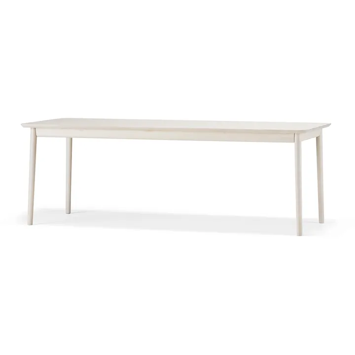 Prima Vista dining table - Birch white oiled 120x90 cm white oiled + 1 extension piece - Stolab