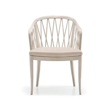 Widemar arm chair - Leather tärnsjö nature. oiled birch - Stolab