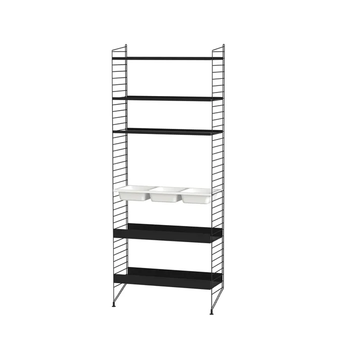 String bathroom combination L - black - String