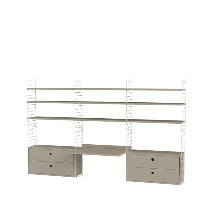 String bedroom beige & white - Combination F - String