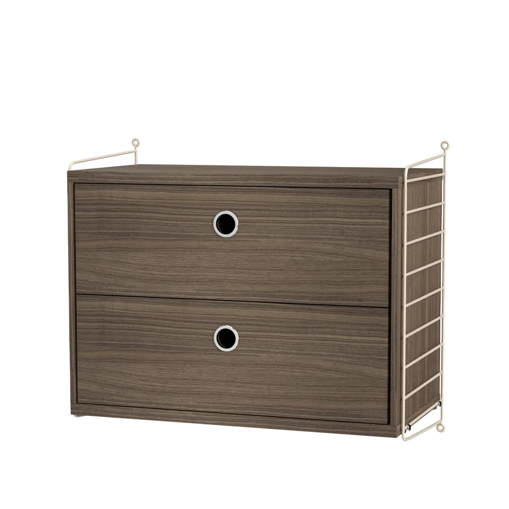 String bedroom walnut & beige - Combination A,  String
