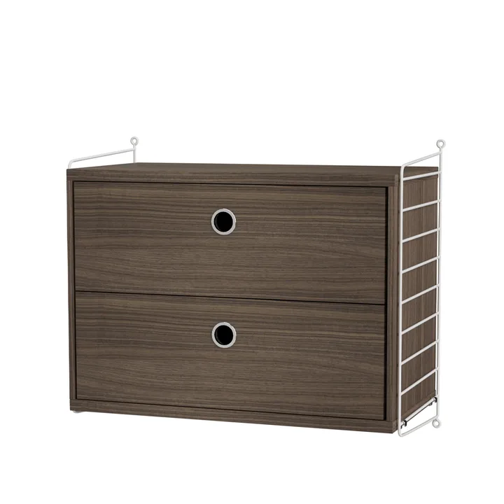 String bedroom walnut & white - Combination A - String