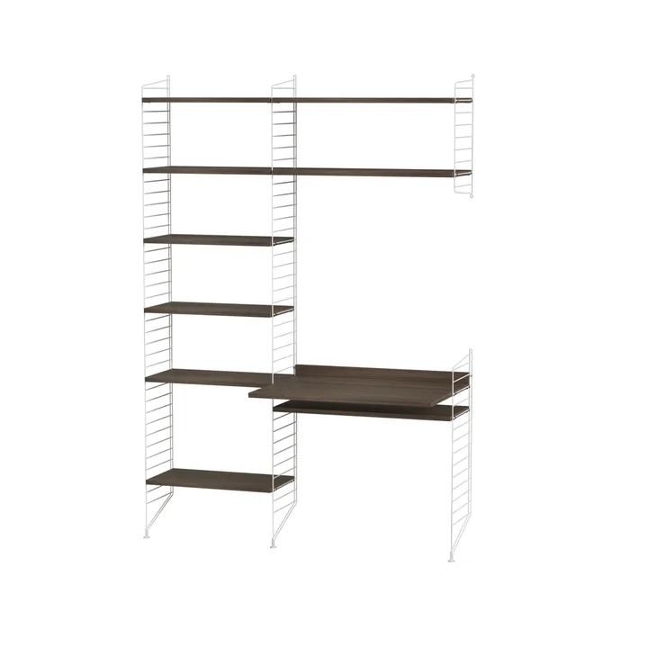 String bedroom walnut & white - Combination G - String