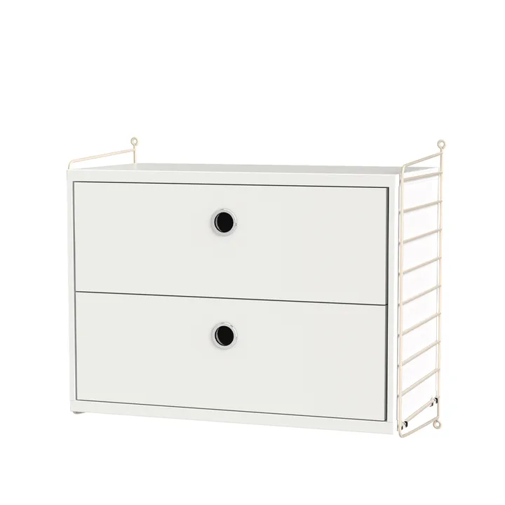 String bedroom white & beige - Combination A - String