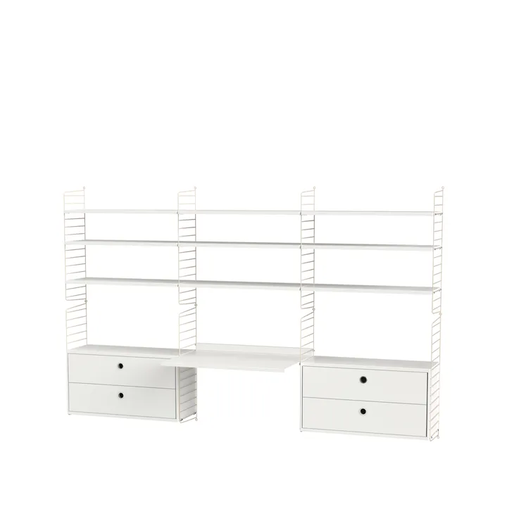 String bedroom white & beige - Combination F - String