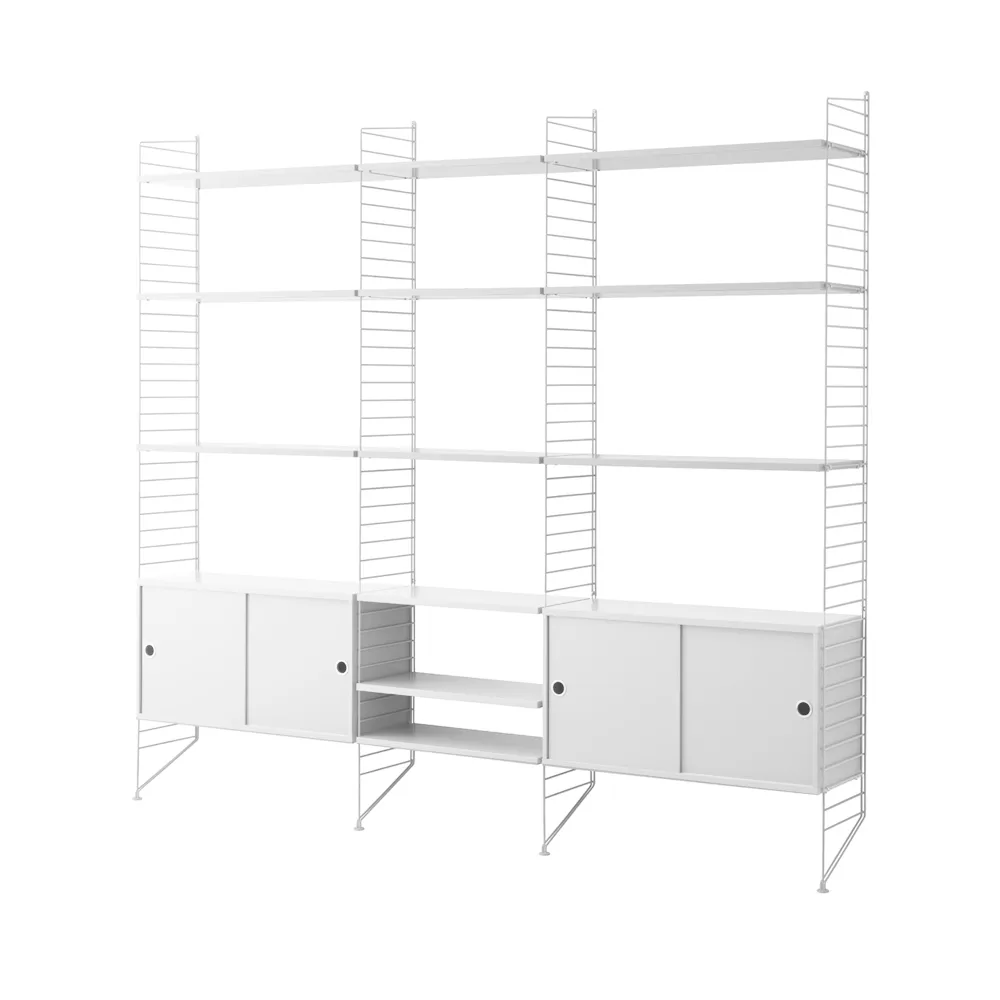 String bookshelf combination B - white,  String