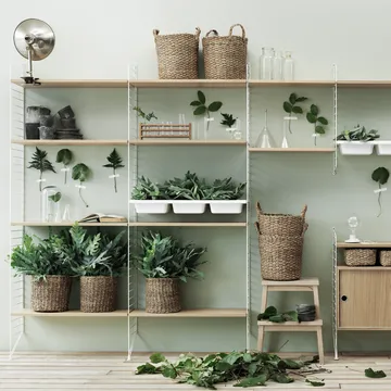 String bowl shelf - Beige, 78x30 cm - String