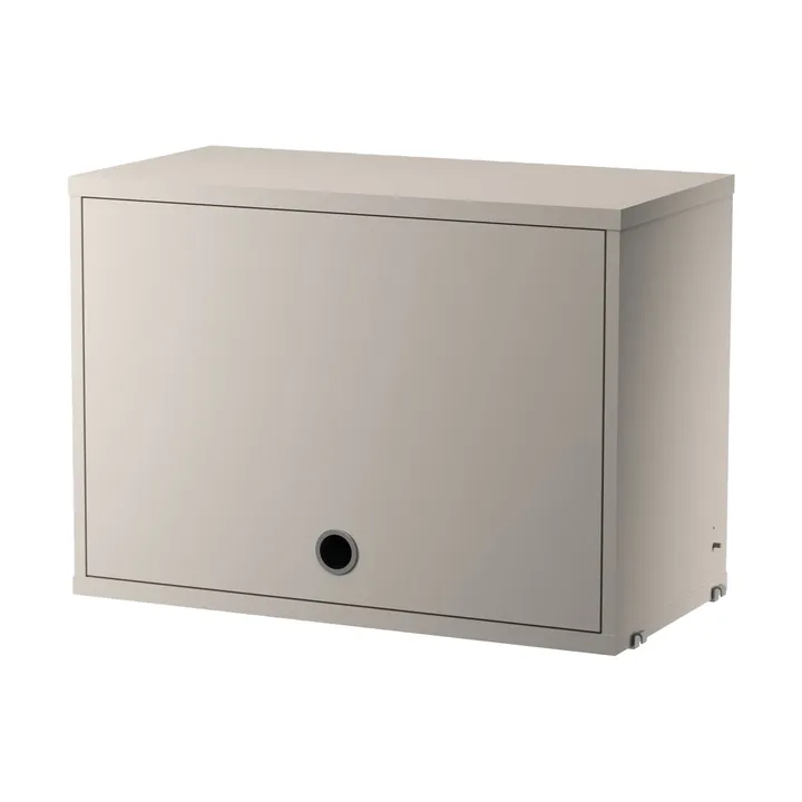 String cabinet with flip door - Beige, 58x30 cm - String