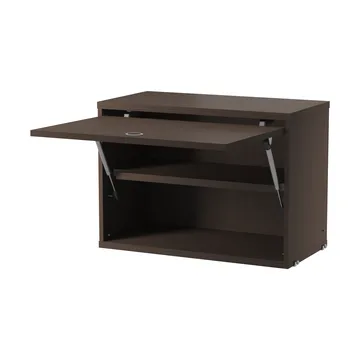String cabinet with flip door - Dark oak, 58x30 cm - String