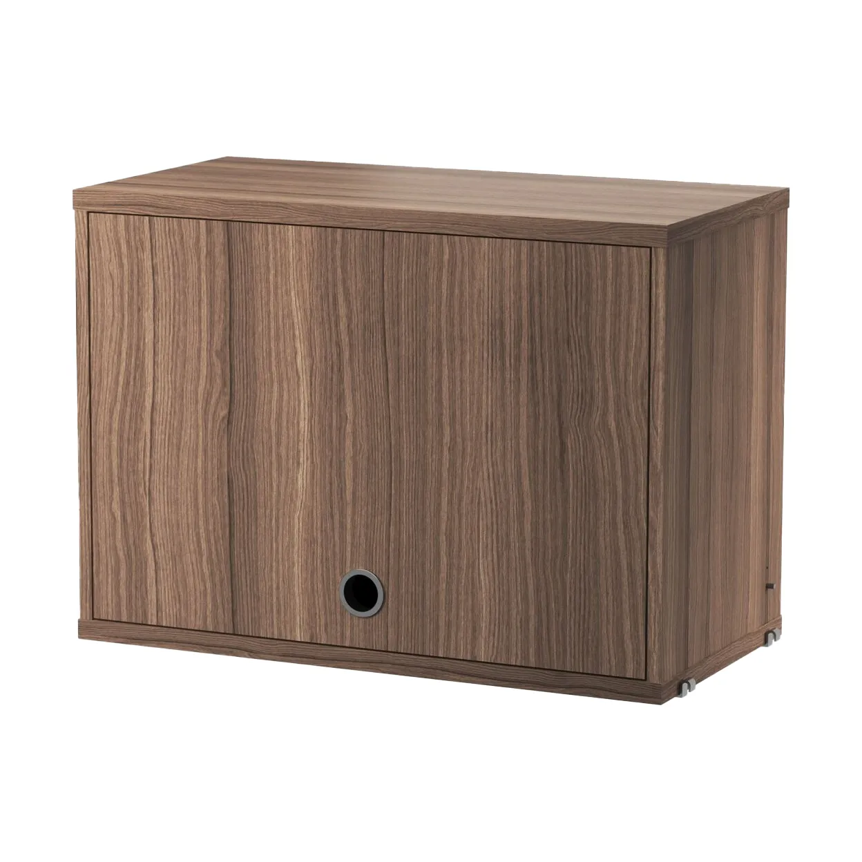 String cabinet with flip door, Walnut, 58x30 cm String