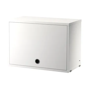 String cabinet with flip door - White, 58x30 cm - String