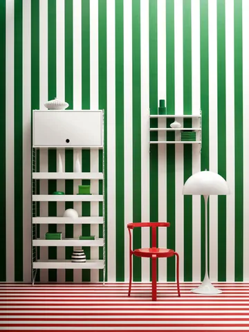 String cabinet with flip door - White, 58x30 cm - String