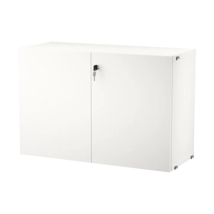 String cabinet with lock - White - String