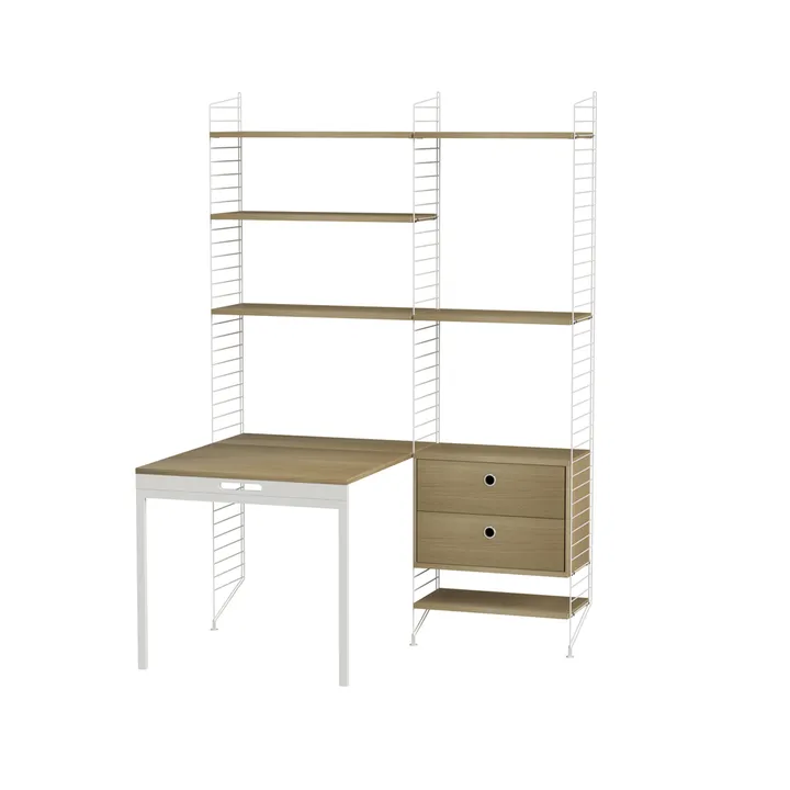 String children's room oak & white - Combination E - String