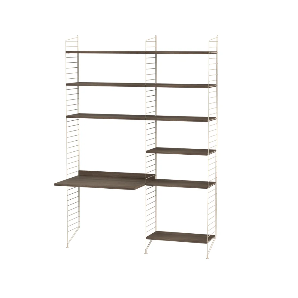 String children's room walnut & beige - Combination D,  String
