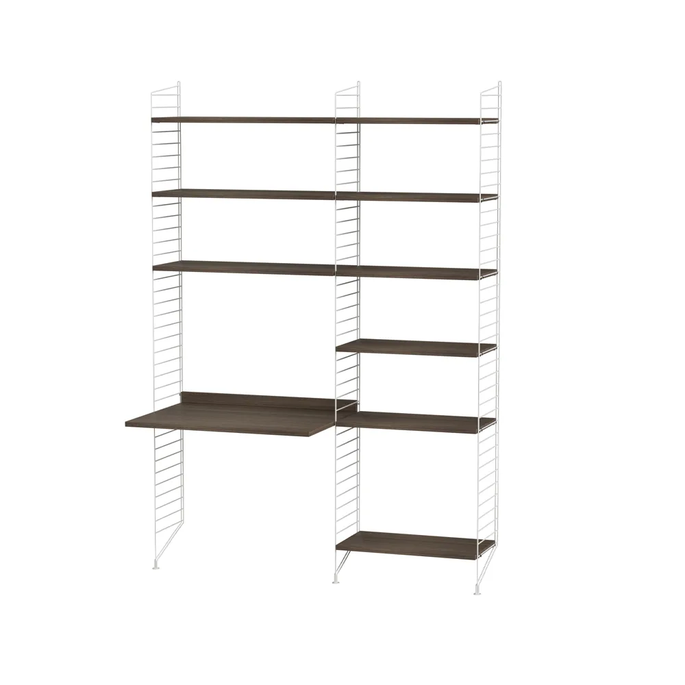String children's room walnut & white - Combination D,  String