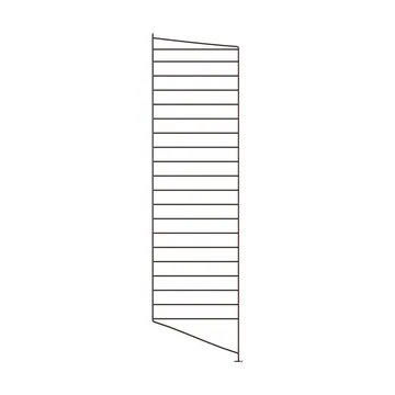 String floor panels - Dark brown, 115x30 cm, 1-pack - String