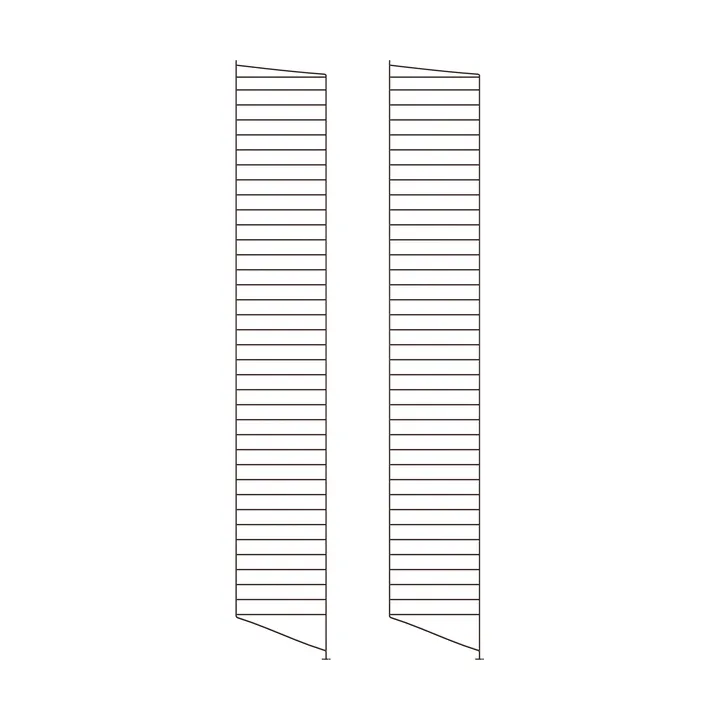 String floor panels - Dark brown, 200x30 cm, 2-pack - String