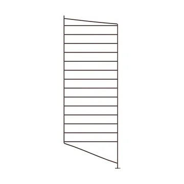 String floor panels - Dark brown, 85x30 cm, 1-pack - String