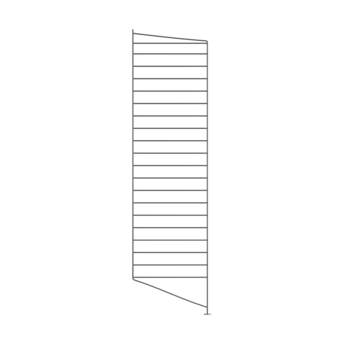 String floor panels, Dark grey, 115x30 cm, 1-pack String