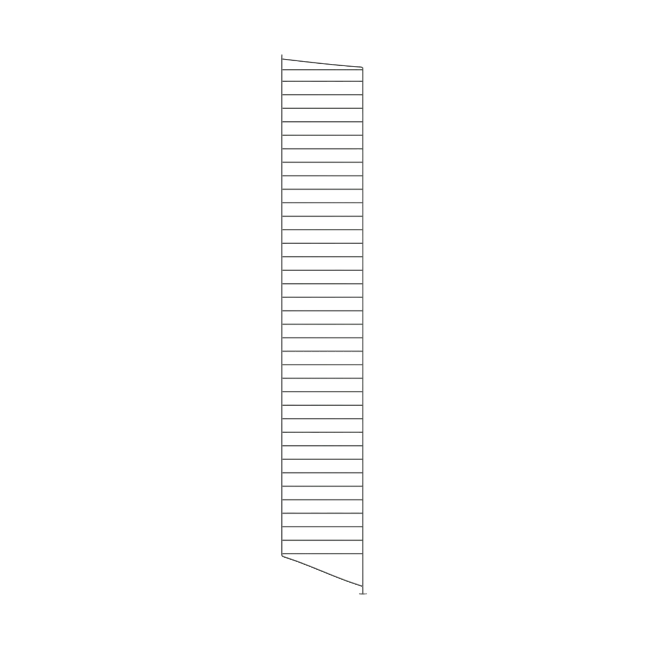 String floor panels, Dark grey, 200x30 cm, 1-pack String