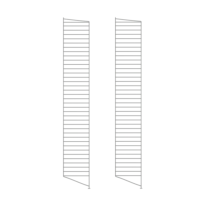 String floor panels - Dark grey, 200x30 cm, 2-pack - String