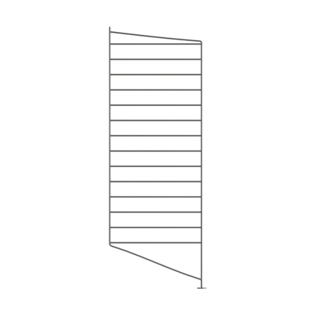 String floor panels, Dark grey, 85x30 cm, 1-pack String