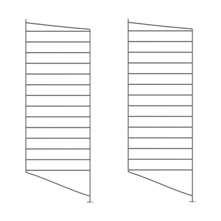 String floor panels - Dark grey, 85x30 cm, 2-pack - String