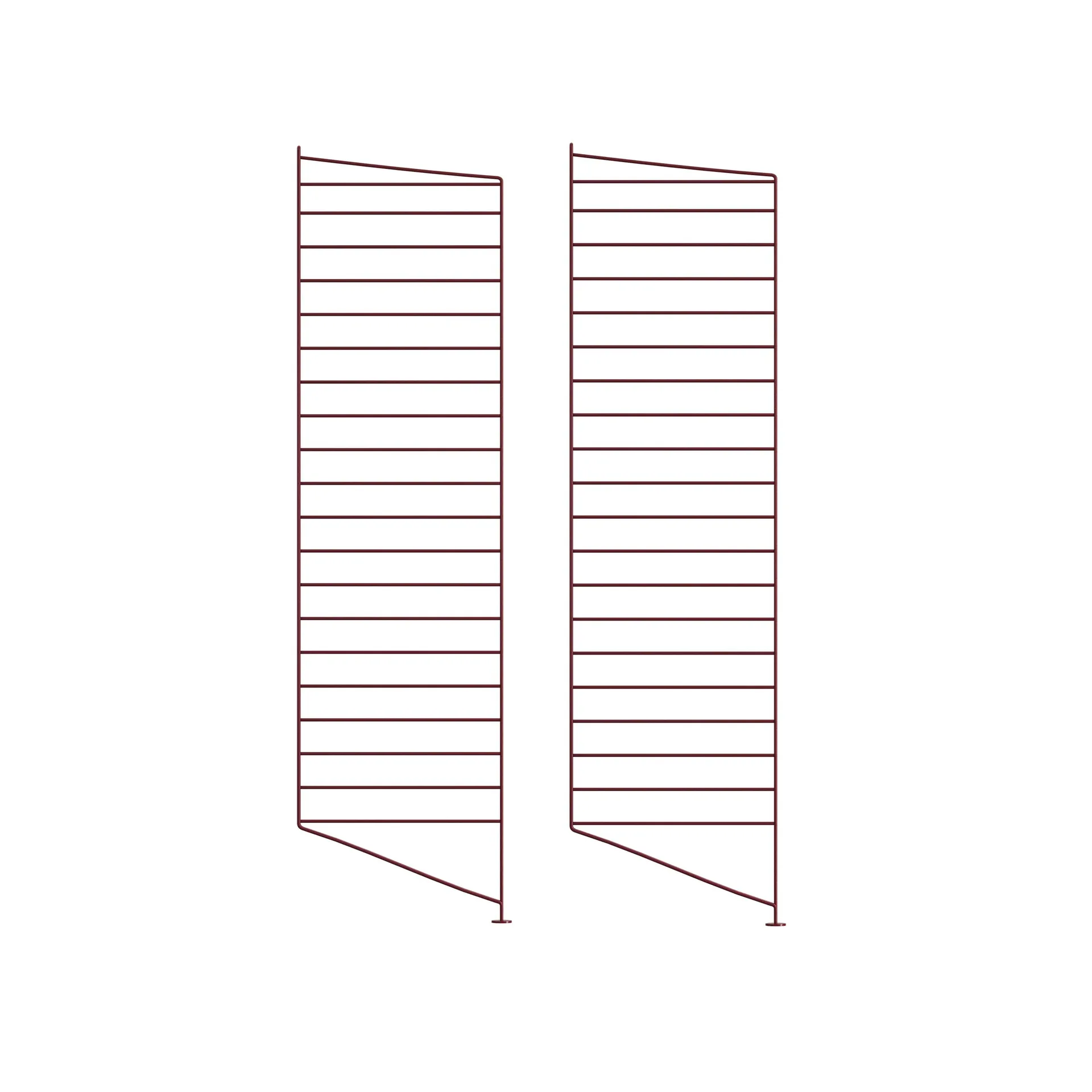 String floor panels, Dark red, 115x30 cm, 2-pack String